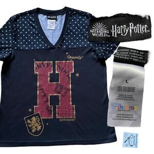 PJammy Harry Potter Wizarding World 2021 Hogwarts Gryffindor Shirt Sz L